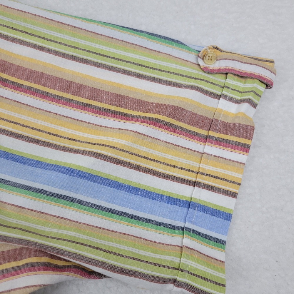 Kinloch Anderson Scotland Short Sleeve Button Up Shirt Mens Large L Multicolor - Picture 5 of 8